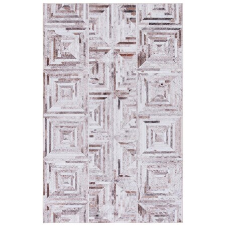 Safavieh 4 x 6 ft. Faux Hide Beige & Brown Power Loomed Rectangle Area Rug FAH549A-4